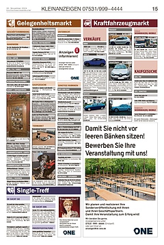 Kleinanzeigen 07531999-4444