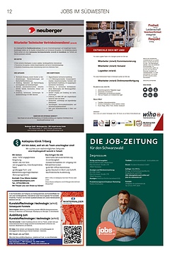 Jobs im S&uuml;dwesten