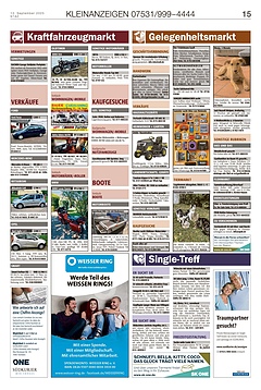 Kleinanzeigen 07531999-4444
