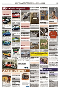 Kleinanzeigen 07531999-4444