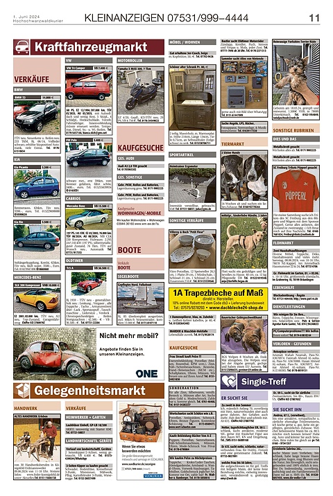 Kleinanzeigen 07531999-4444