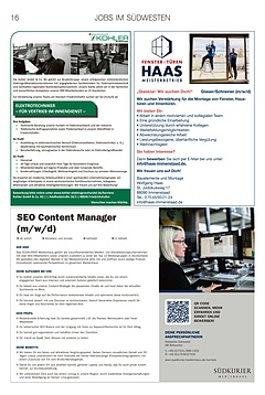 Jobs im Südwesten