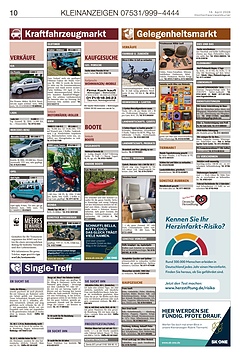 Kleinanzeigen 07531999-4444