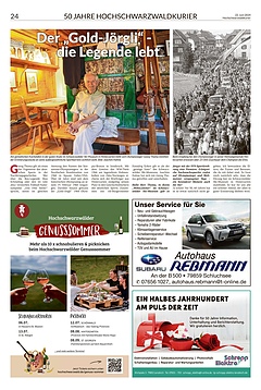 50 Jahre Hochschwarzwaldkurier