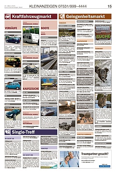 Kleinanzeigen 07531999-4444