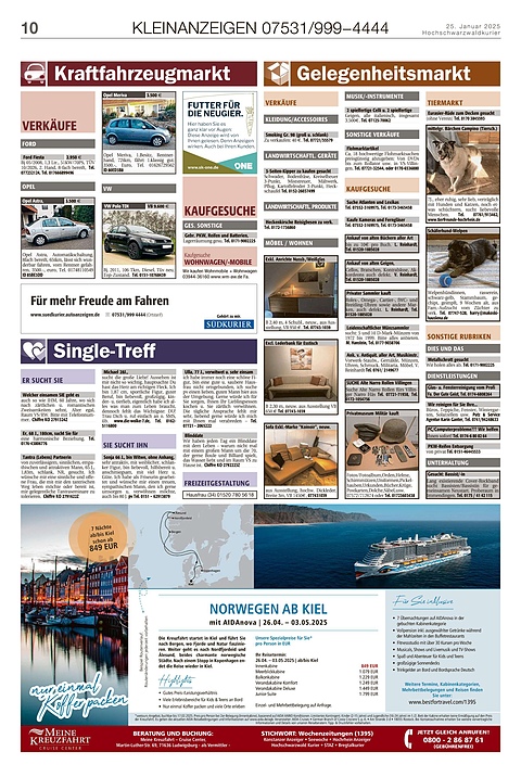 Kleinanzeigen 07531999-4444