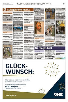Kleinanzeigen 07531999-4444