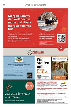 Jobs im S&uuml;dwesten