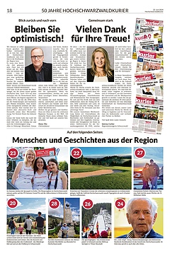 50 Jahre Hochschwarzwaldkurier