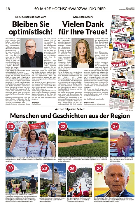 50 Jahre Hochschwarzwaldkurier
