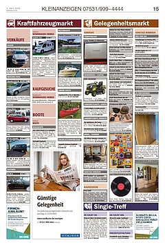 Kleinanzeigen 07531999-4444