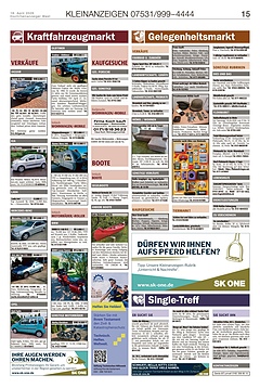 Kleinanzeigen 07531999-4444