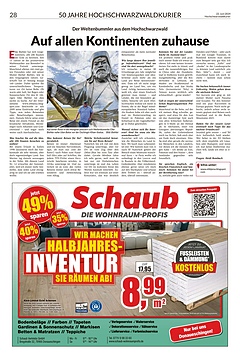 50 Jahre Hochschwarzwaldkurier