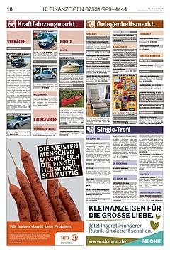 Kleinanzeigen 07531999-4444